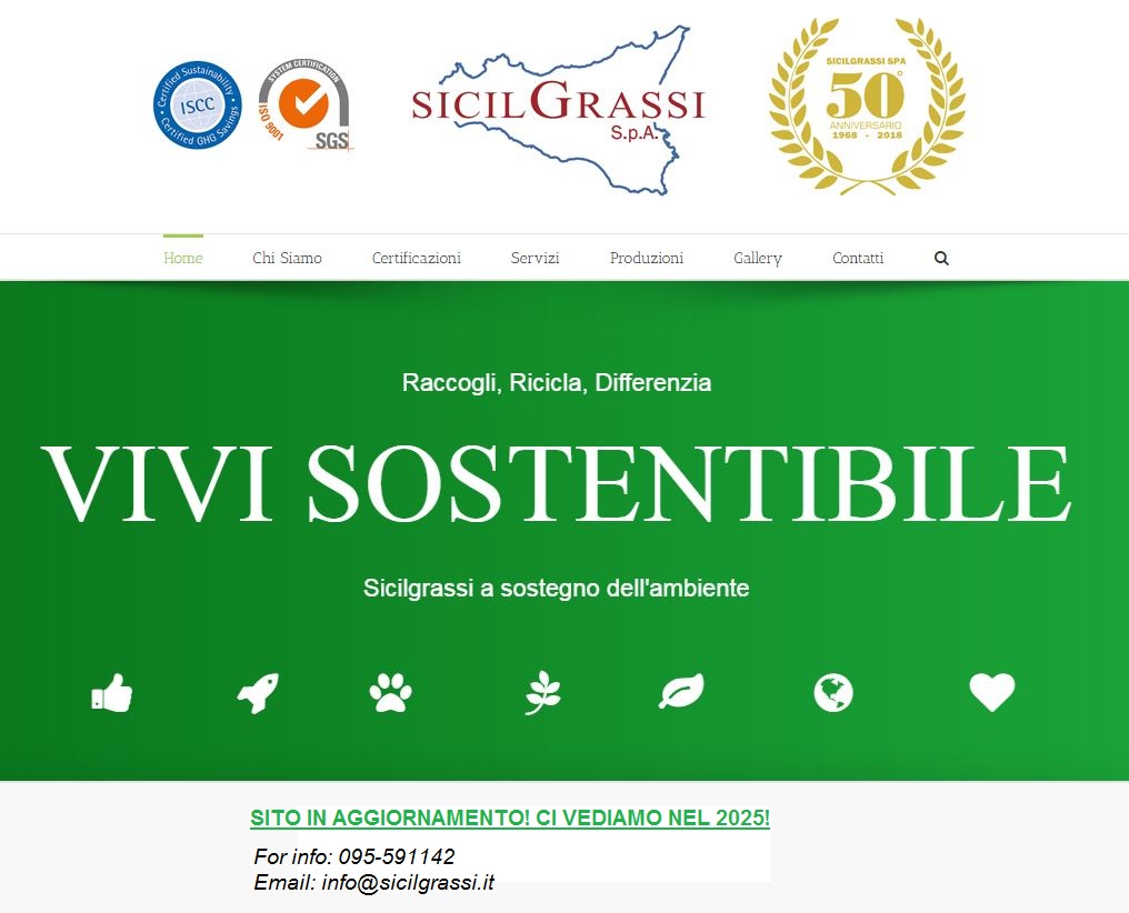 Sicilgrassi SpA. In costruzione